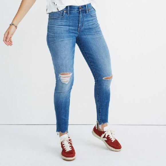 Madewell Denim - Madewell 9" High Rise Skinny Jean Distressed 27P